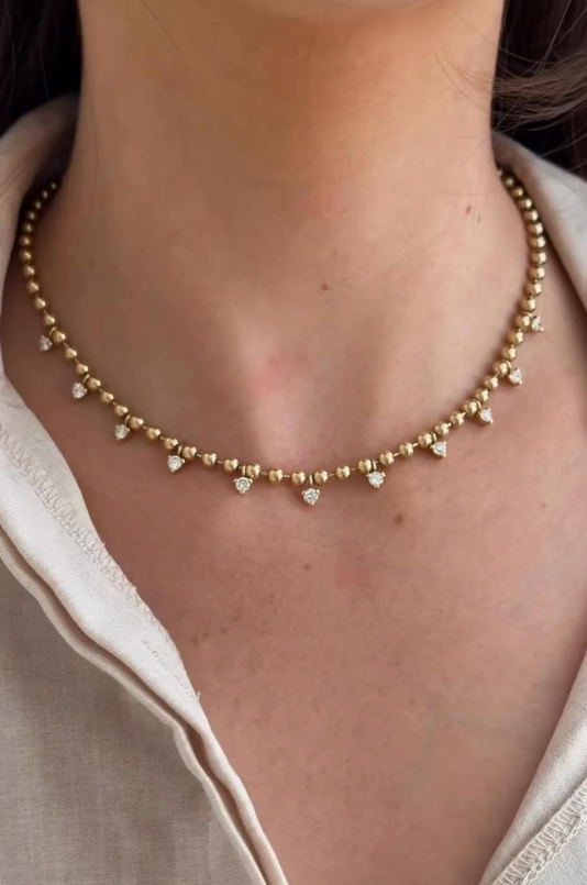 Glimmer Bead Necklace