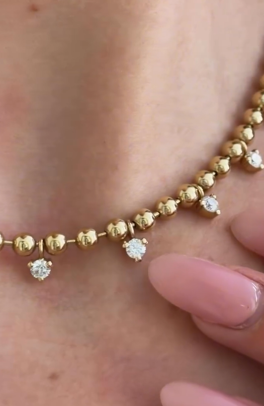 Glimmer Bead Necklace