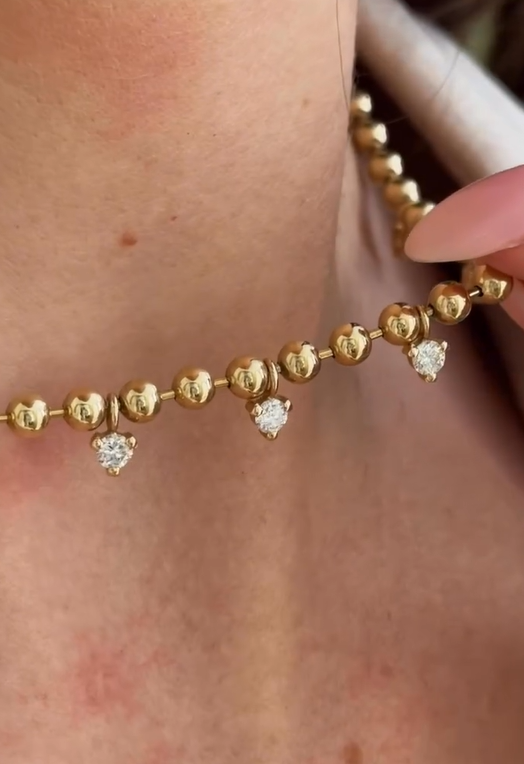 Glimmer Bead Necklace