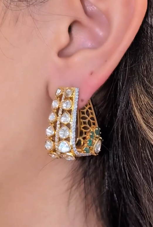 Jharokha Hoop Earrings