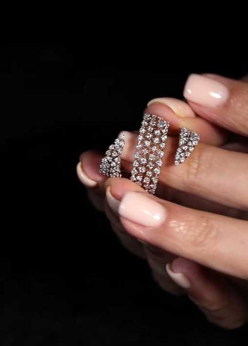 Astraéa Triple Pavé Ring