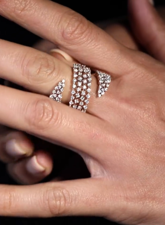 Astraéa Triple Pavé Ring