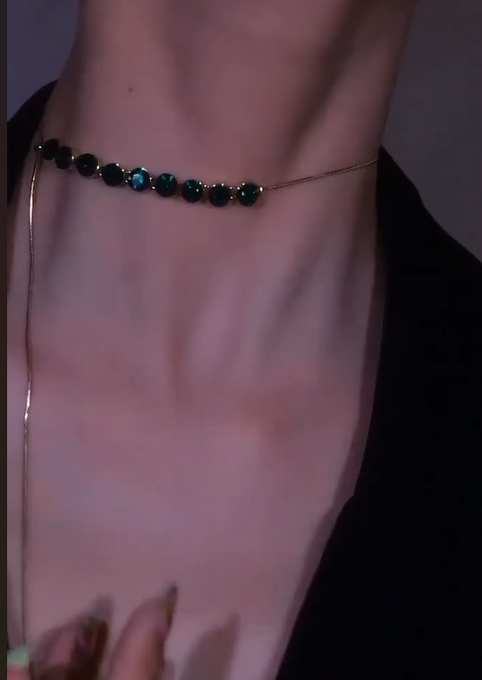 Aurelle Jade Drop Necklace