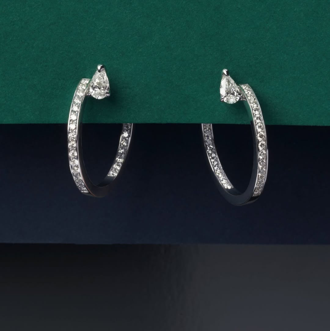 Teardrop Diamond Necklace for Women