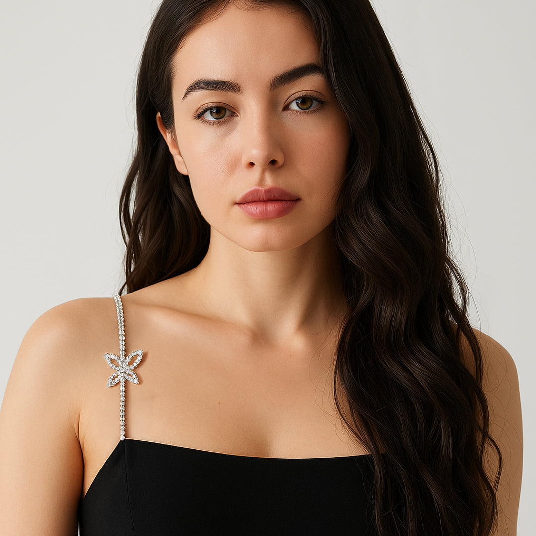 Elysia Crystal Butterfly Shoulder Strap