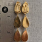 Selin Triple Teardrop Dangle Earrings