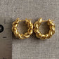Kaia Gold Twisted Rope Hoops