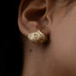 Cream Enamel Stud Earrings for Women