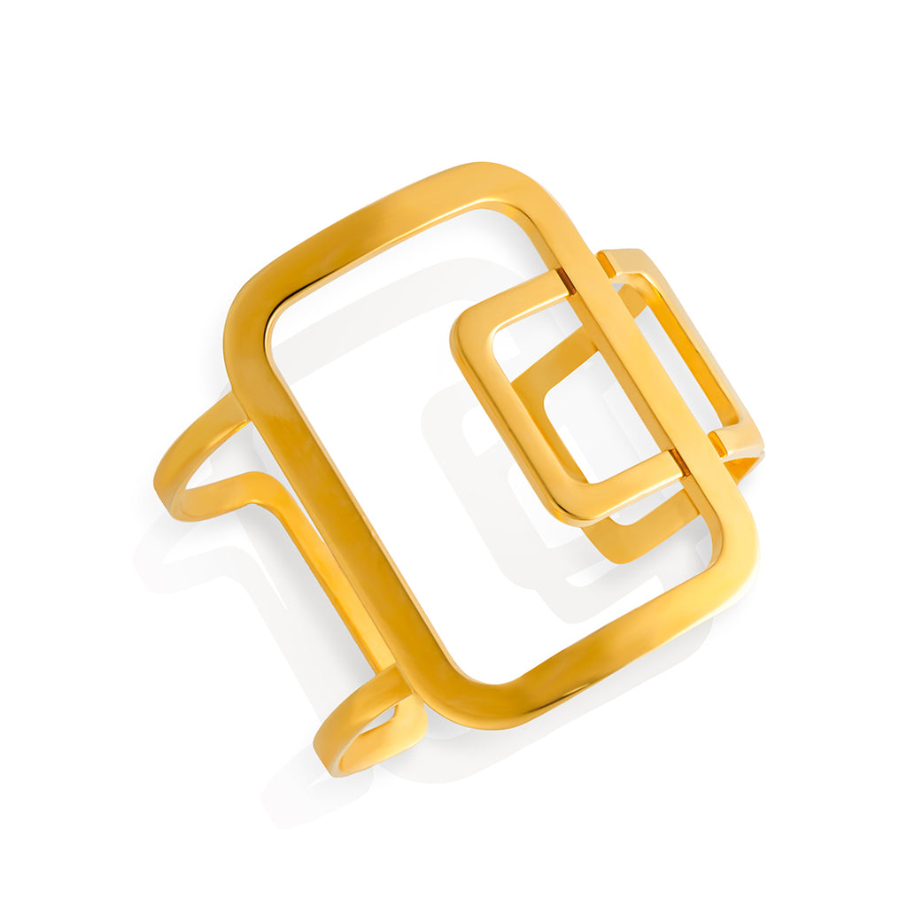 Nina Geometric Cuff Bracelet