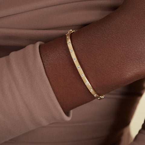 Saphira Blue Gem Bracelet Stack