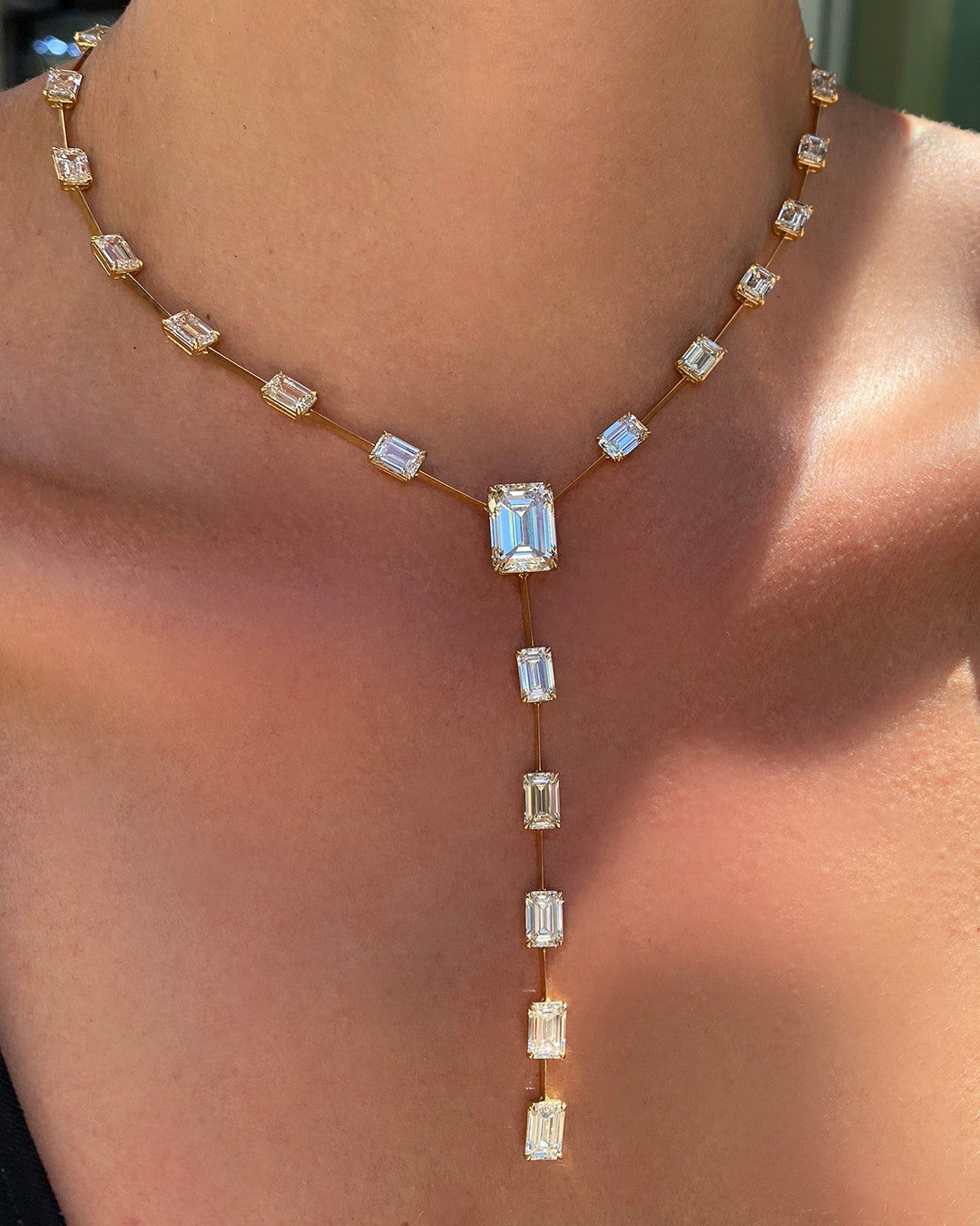 Emerald Cut Necklace for Women