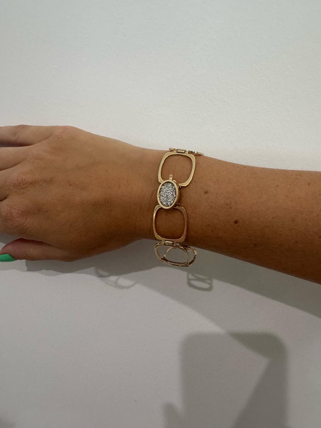 Madison Stone Convertable Bracelet and Ring (Two in One)