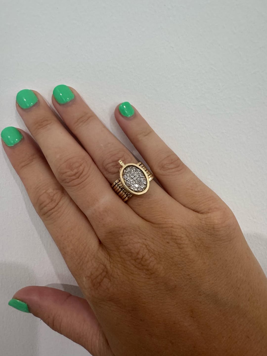 Madison Stone Convertable Bracelet and Ring (Two in One)