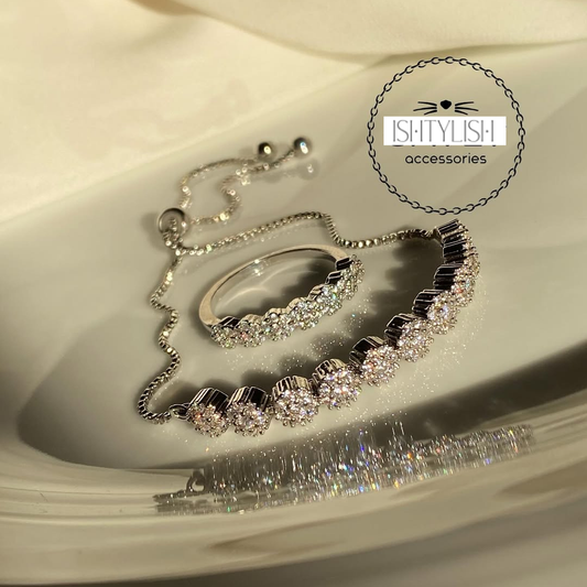 Daisy Shine Bracelet & Ring Set