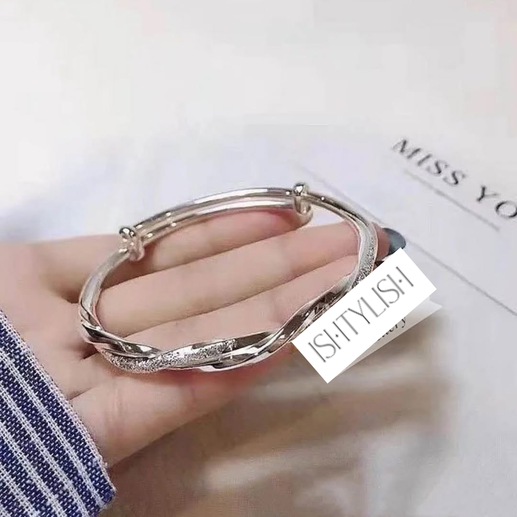 Aurora Twist Adjustable Bangle