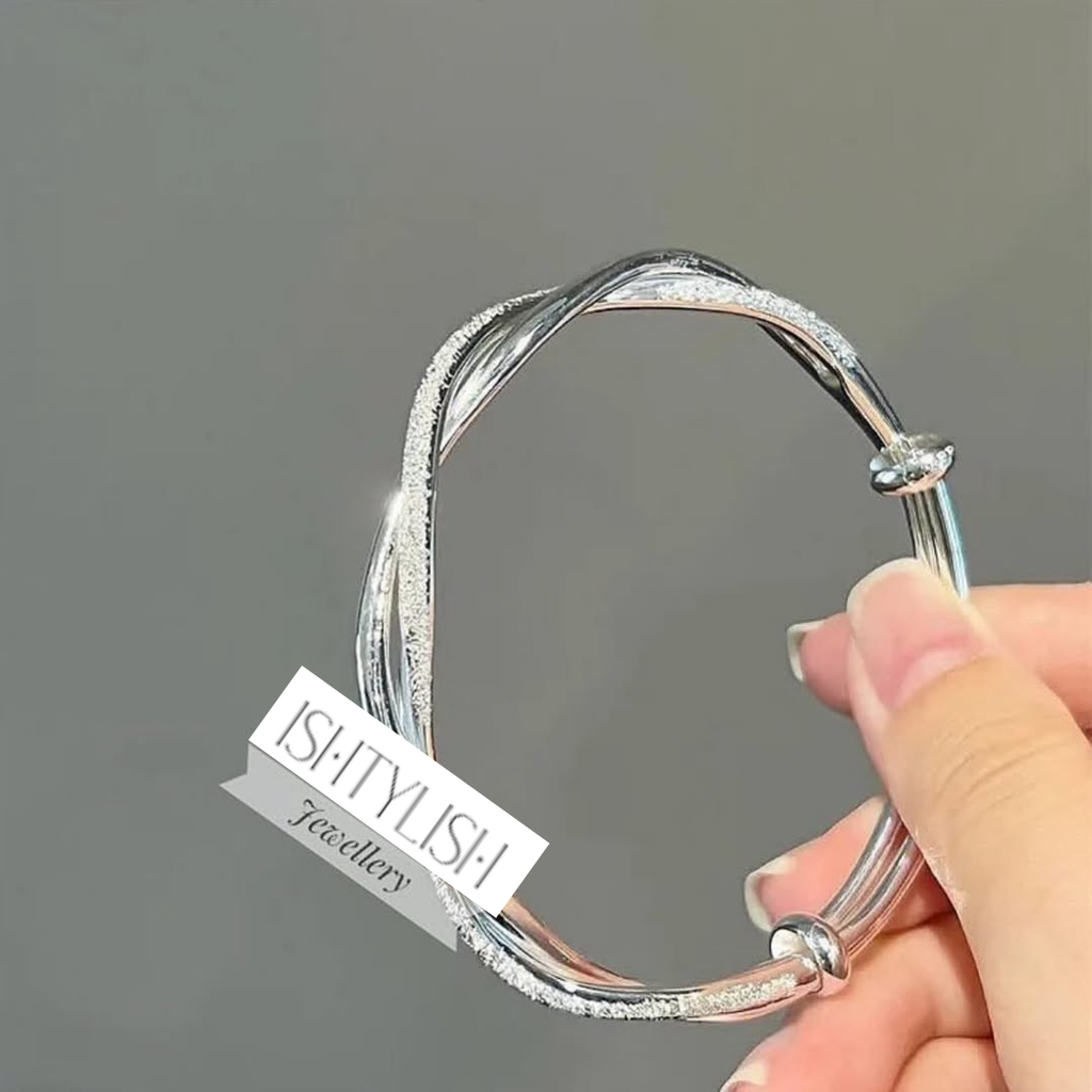 Aurora Twist Adjustable Bangle