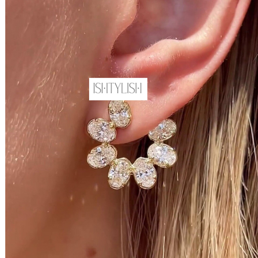 Movál Cut Circle Hoop Earrings in 18K Gold-Plated