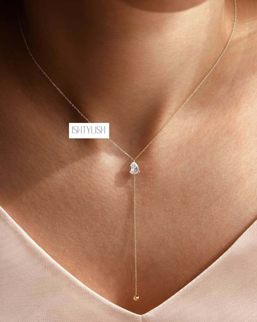 Lucia Teardrop Pendant Necklace for Women"