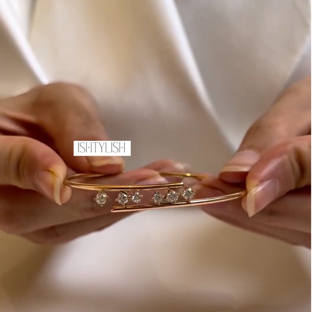 Freya Minimalist Gold Cuff Bracelet Set of 3