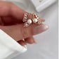 Crystal Winged Statement Earrings for Women