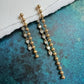 Tia Gold bead and diamond drop earrings