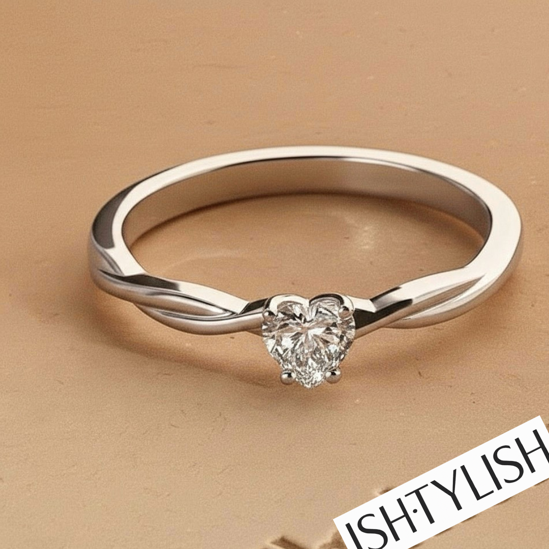 Whispering Vines Solitaire Ring