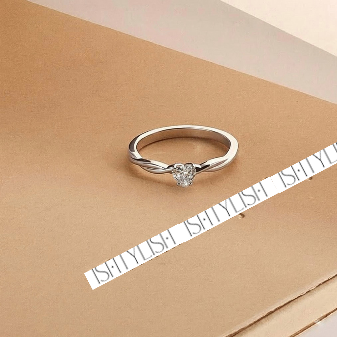 Whispering Vines Solitaire Ring