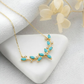 Floral Turquoise Bloom Necklace