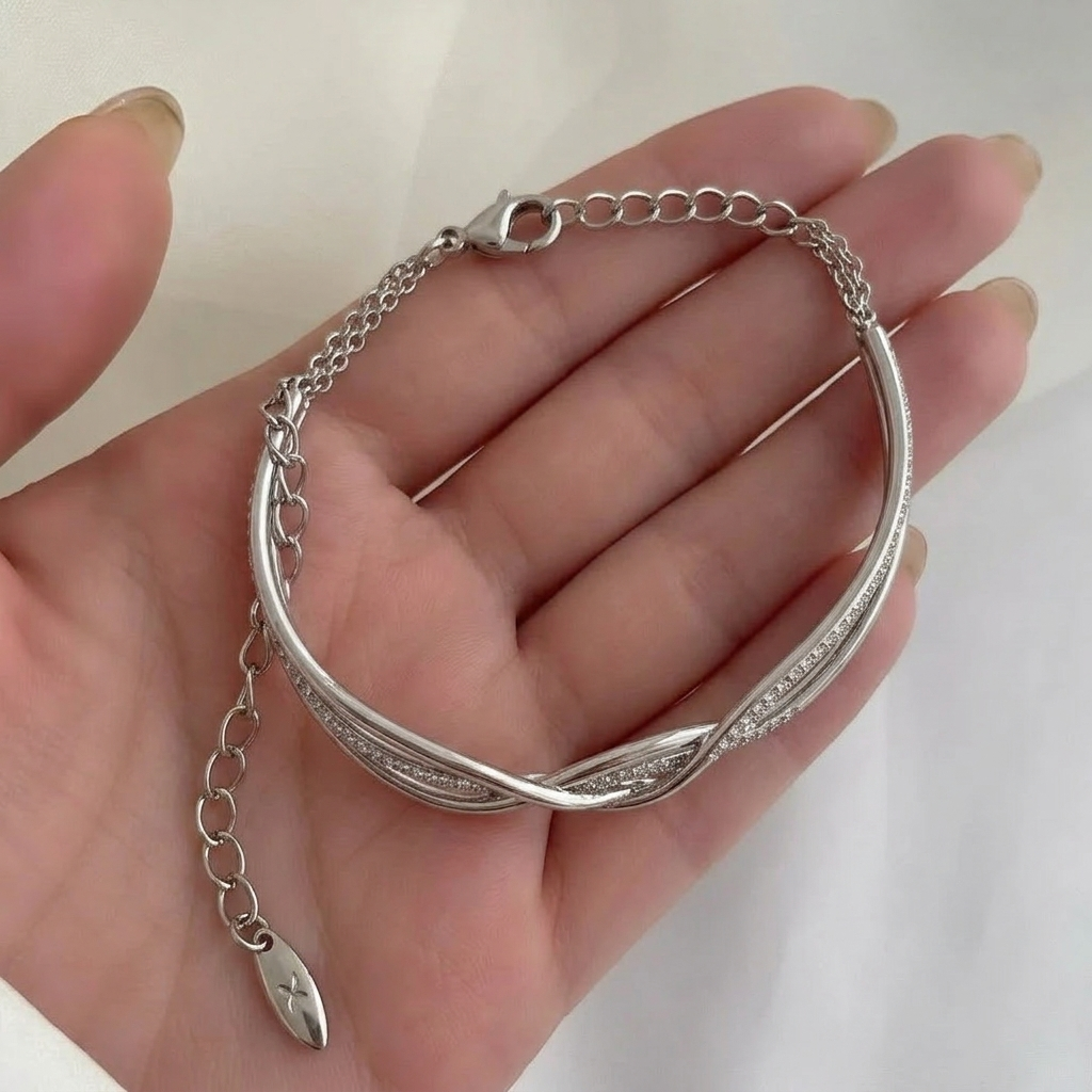 Bella Sparkling Infinity Bracelet