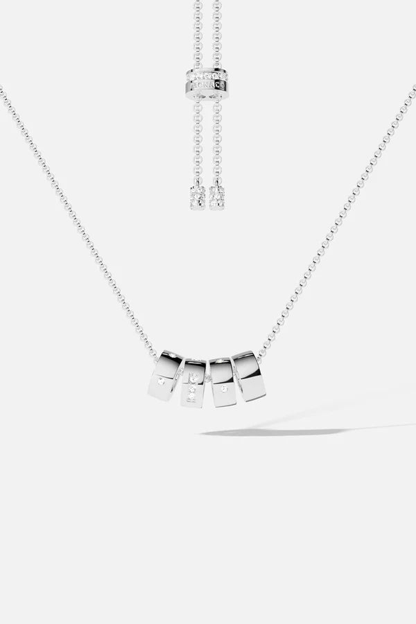 Anaya Emerald Code Bar Necklace