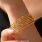 Emma's Textured Gold Bangles