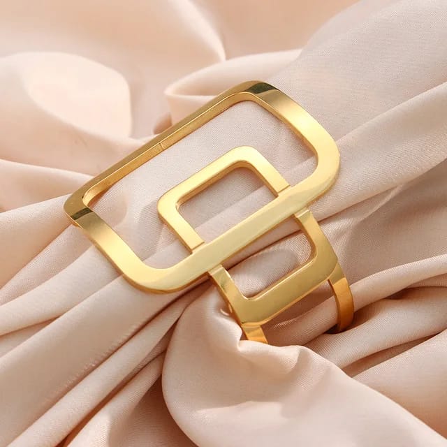 Nina Geometric Cuff Bracelet