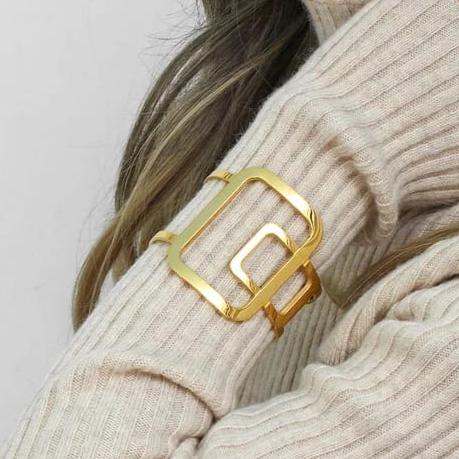 Nina Geometric Cuff Bracelet