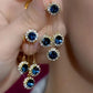 Clara Sapphire Triple-Drop Earrings