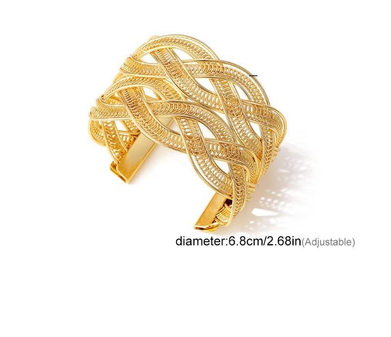 Isabella's Woven Gold Cuff