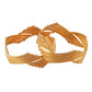 Seraphina Twisted Gold Cuff- SET OF 2