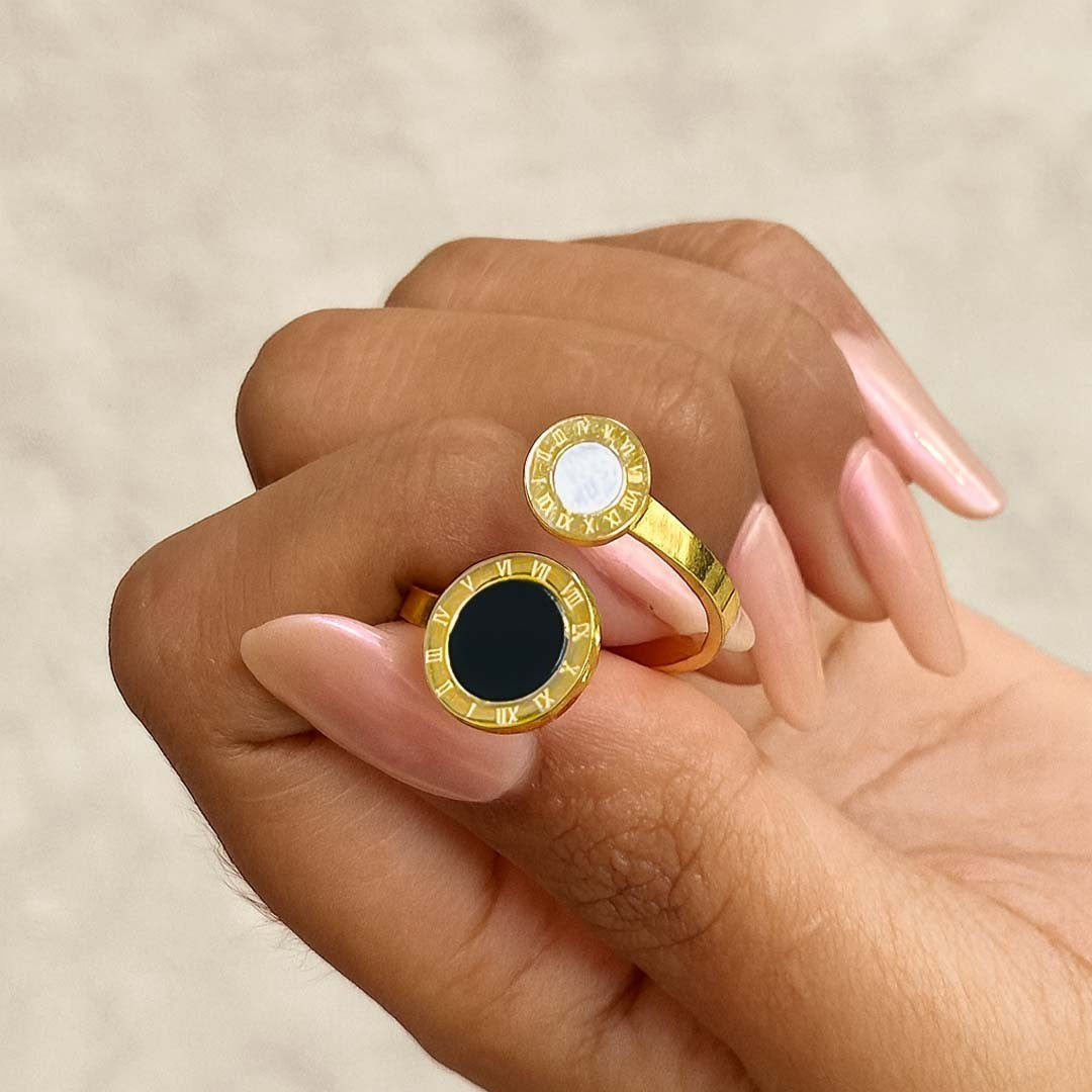 Roman Eclipse Adjustable Couple Ring for Women