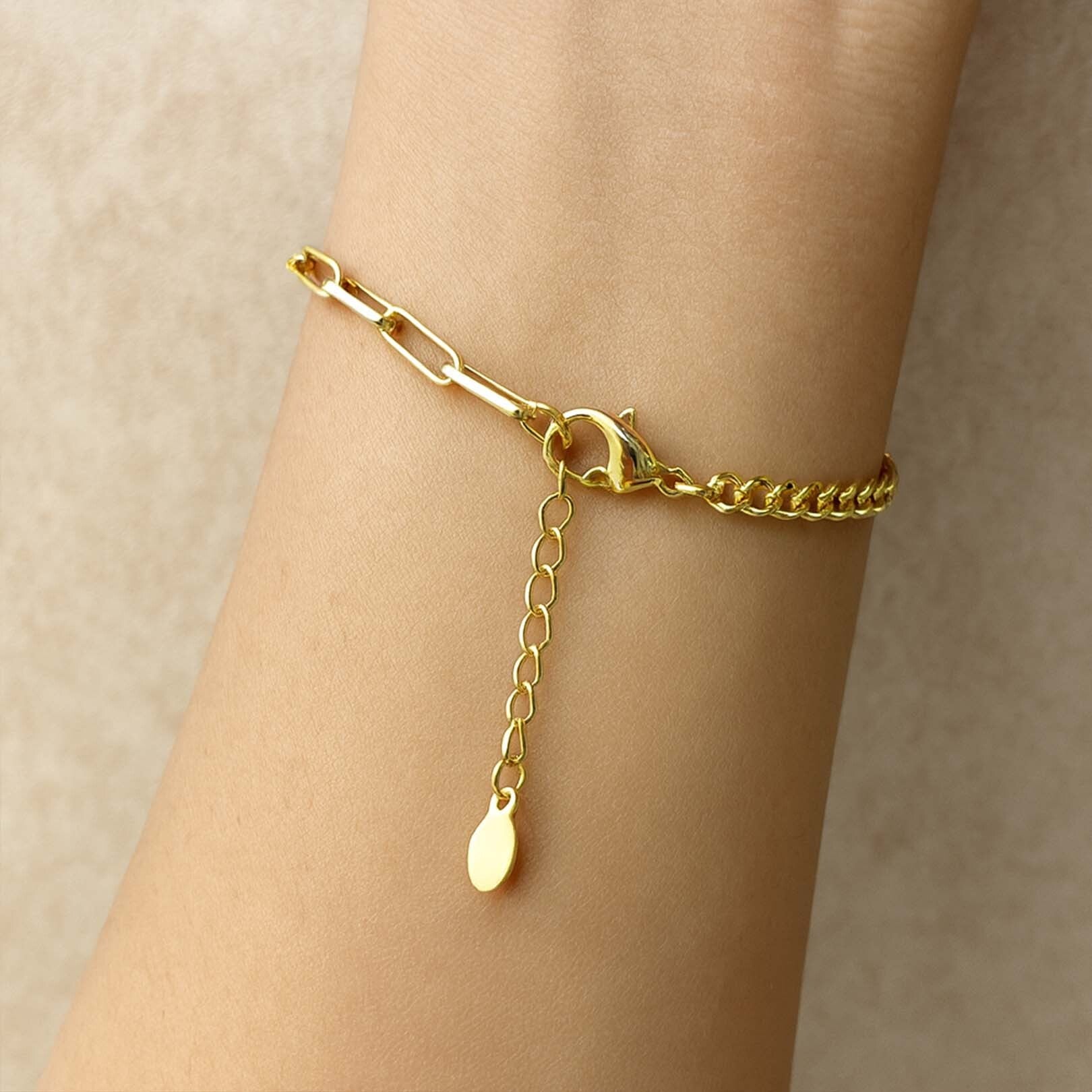 Midnight Elegance 18k Gold Plated Bracelet