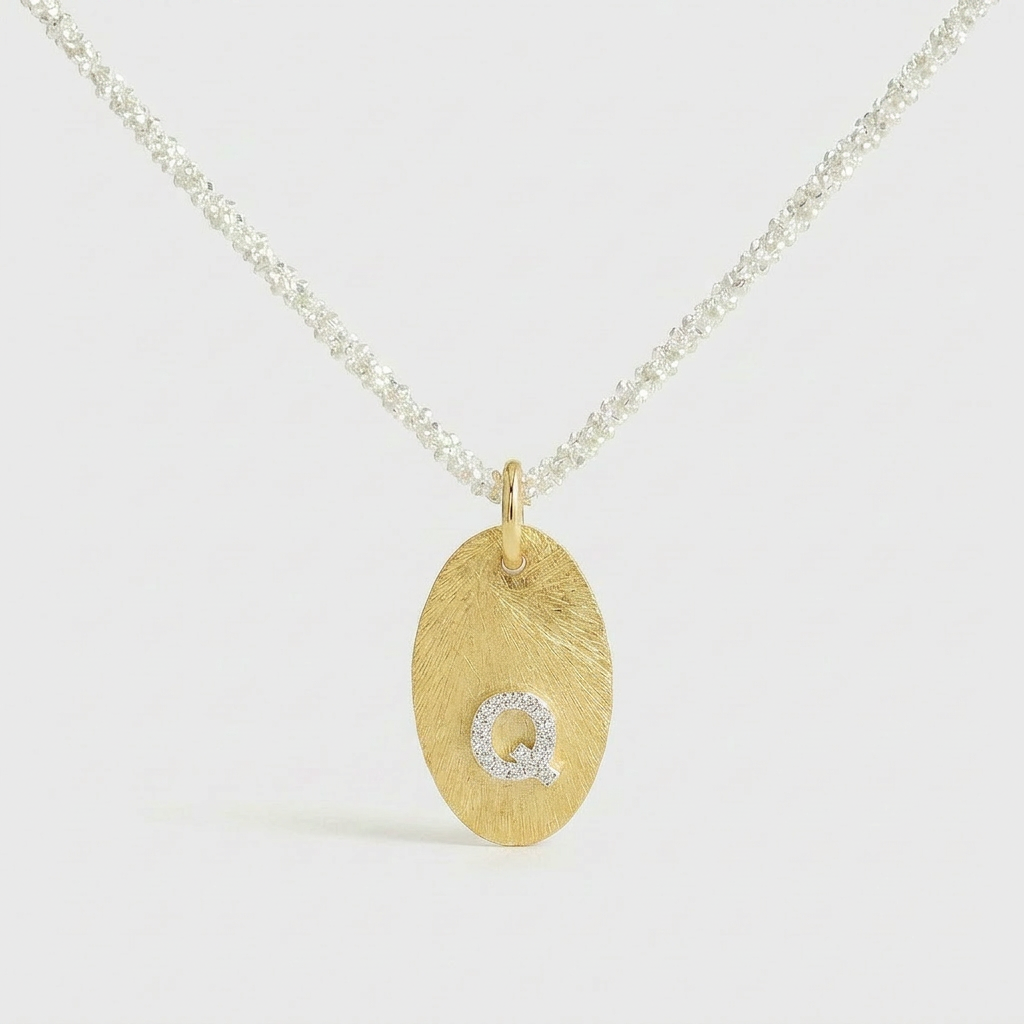 Mia Initial Coin Necklace