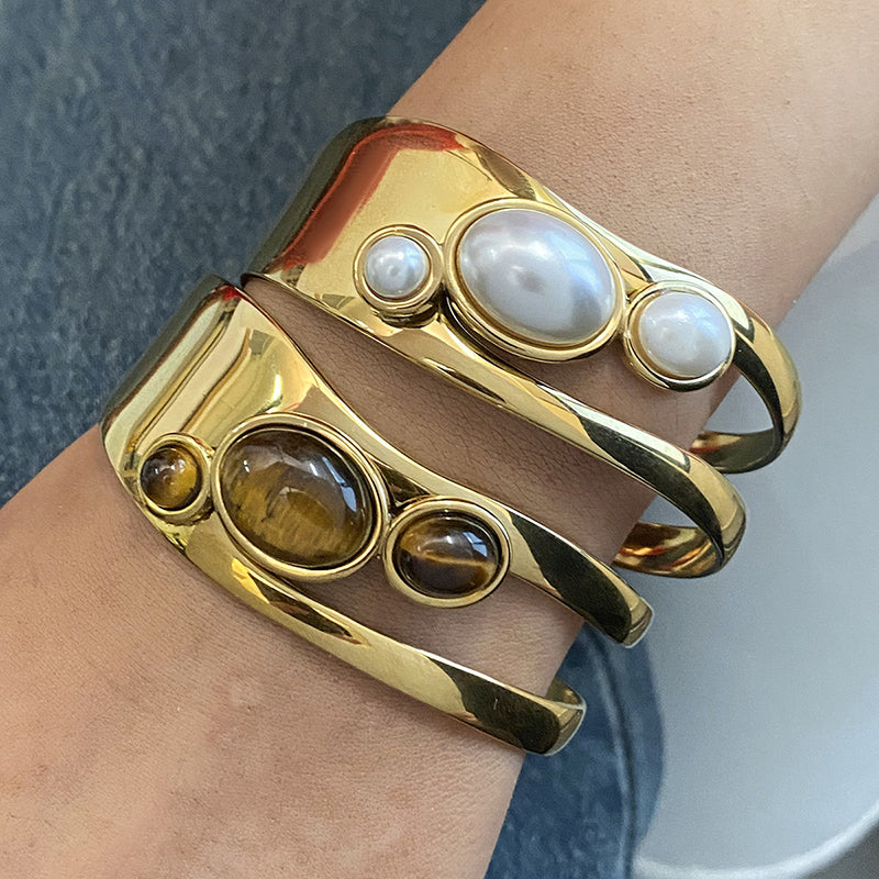 Terra Glow Statement Cuff