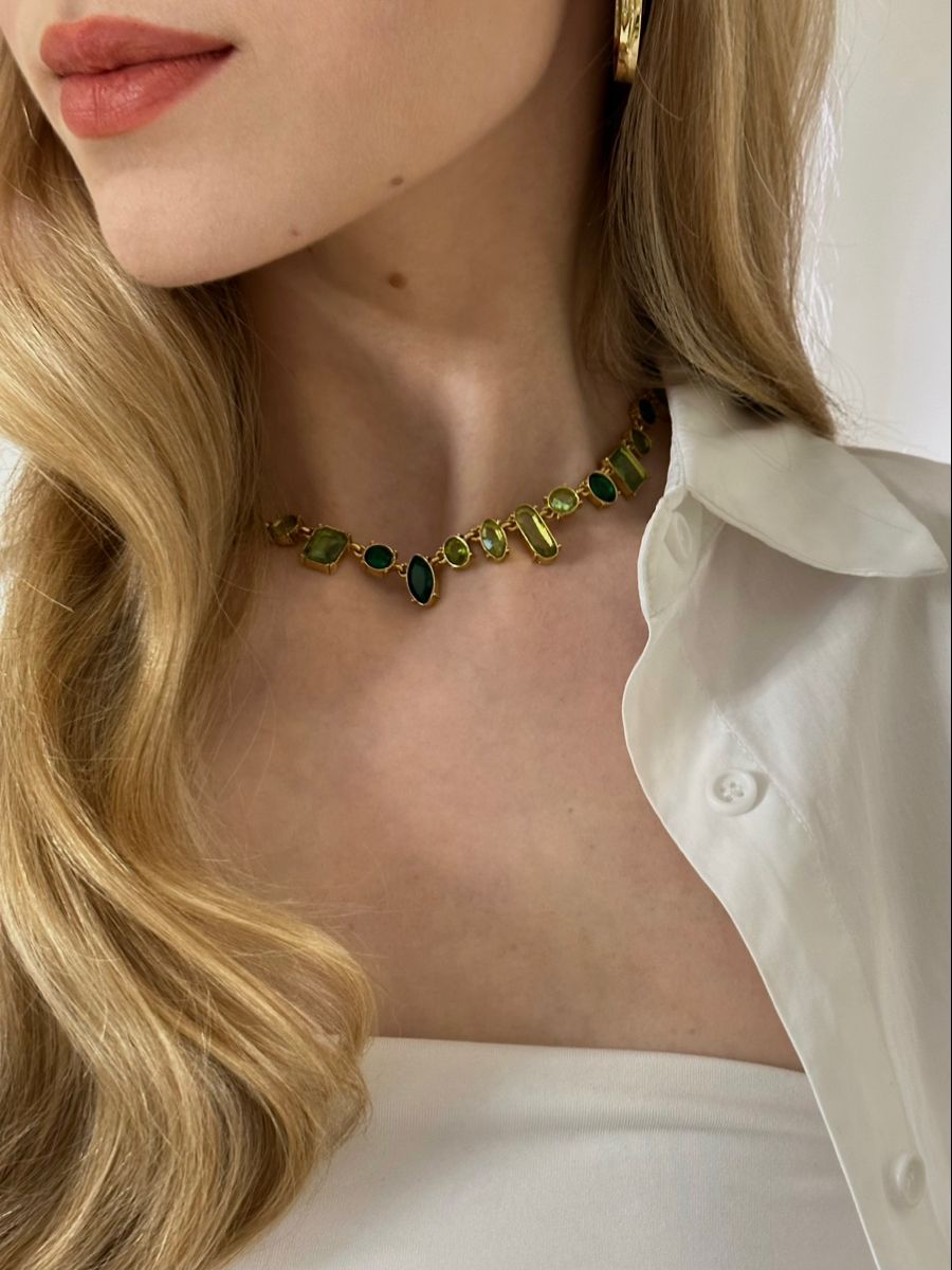 Veralya Stone Collar Necklace