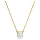 Classic Solitaire Pendant Necklaces Stainless Steel