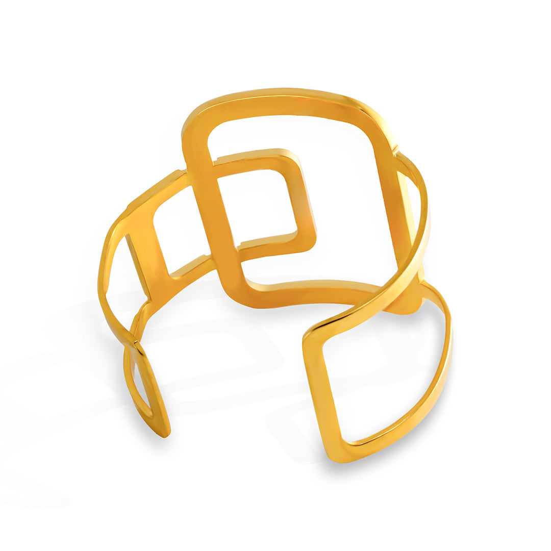 Nina Geometric Cuff Bracelet