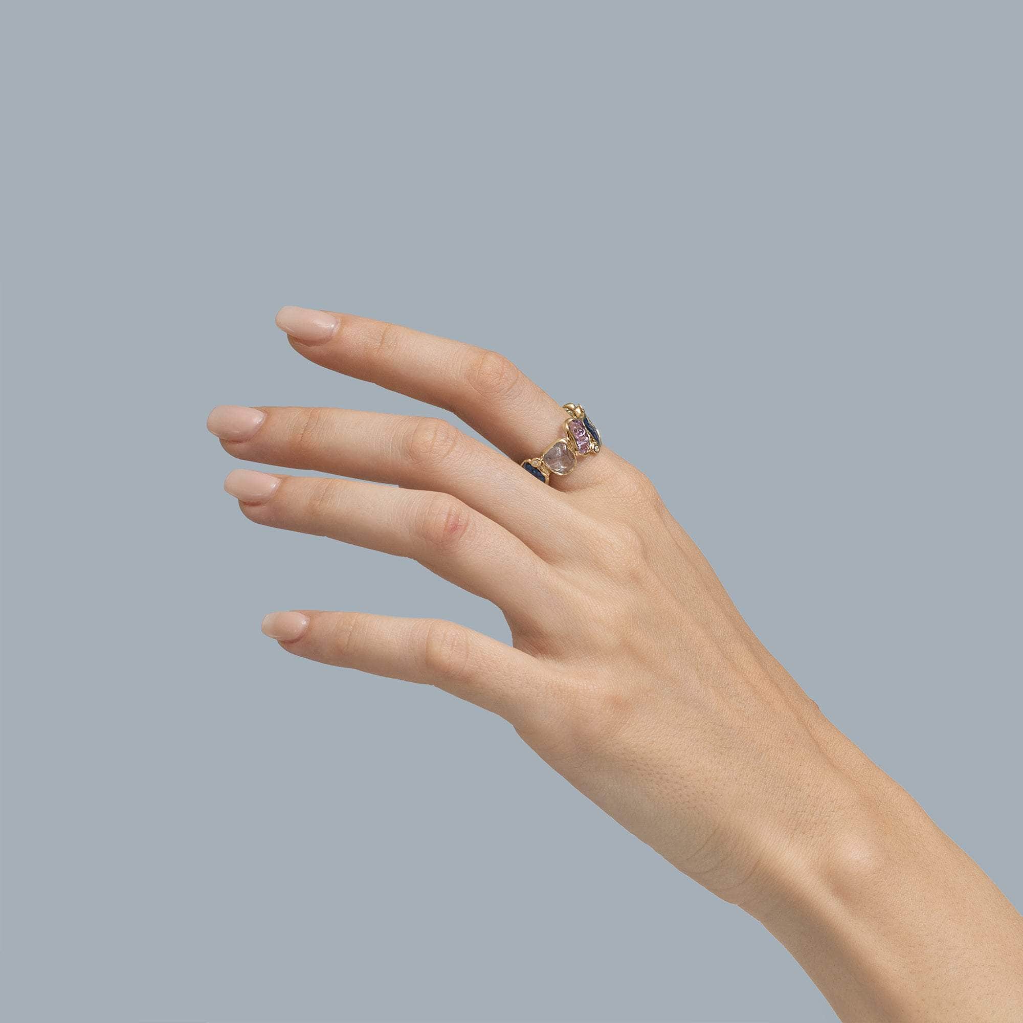 Pastel Prism Gold Ring