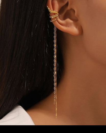 Zara Winged Ear Non Pierce Cuff- Single Earring