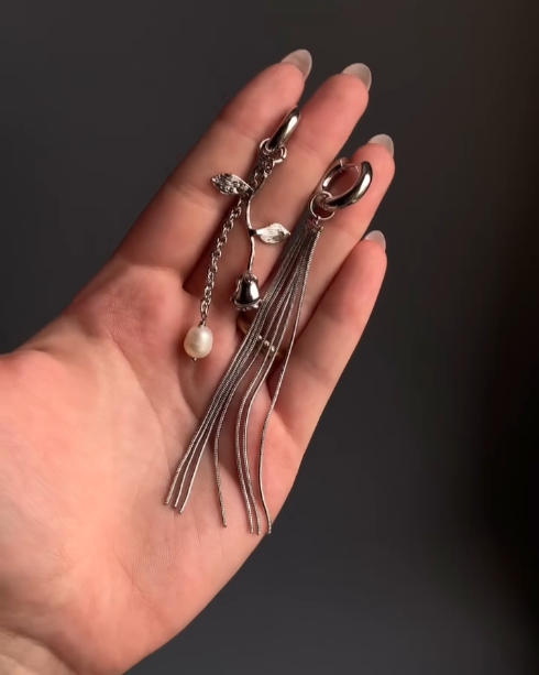 Amara Charm Hoop Earrings