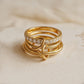 Double Link Pavé Chain Band Ring