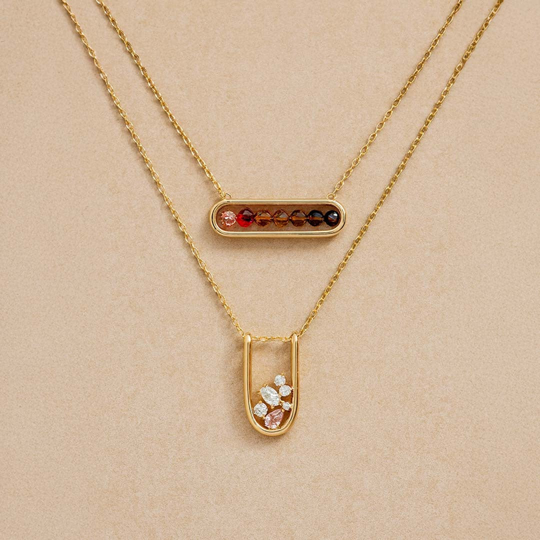 Dusky Bloom Layered Necklaces