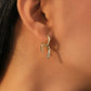 Sculptural Gold Link Earrings