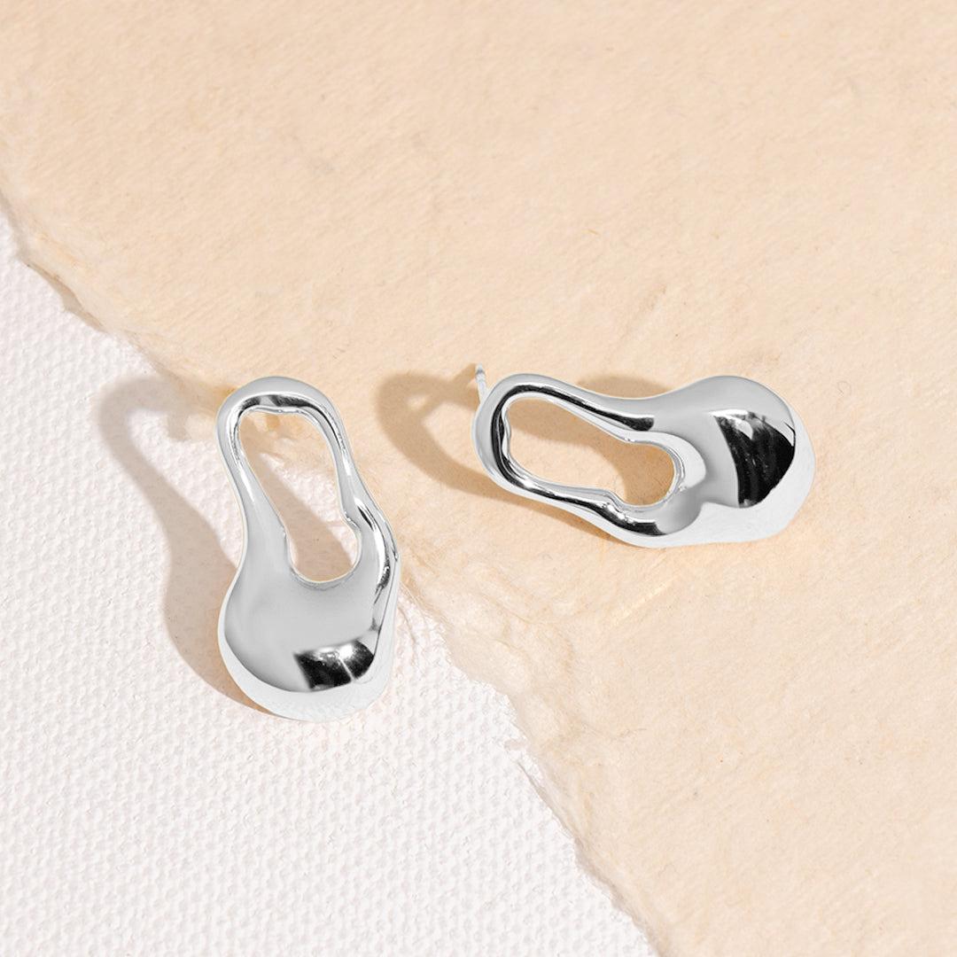 Iris Sculptural Drops Earrings For Women